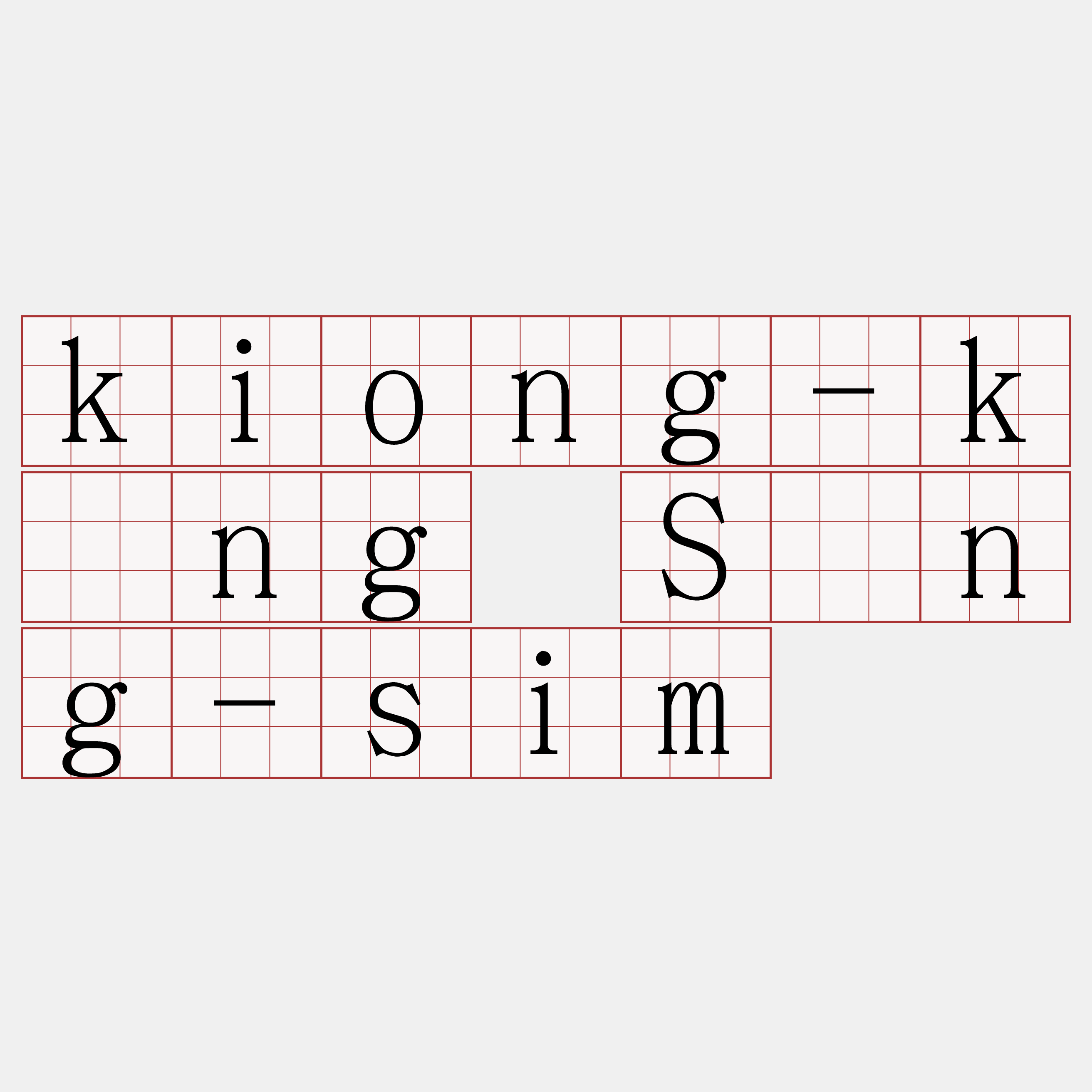 kiong-kìng Sìng-sim